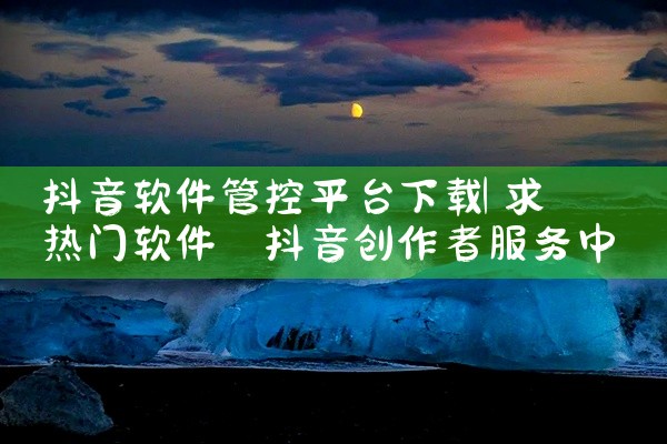 抖音软件管控平台下载