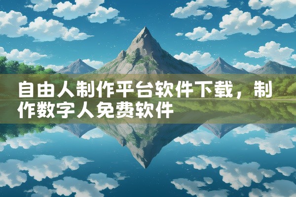 自由人制作平台软件下载